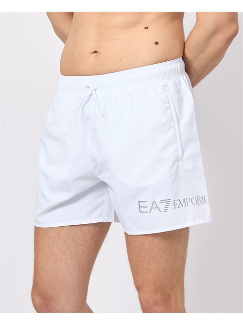 Costume da bagno uomo EA7 con logo a contrasto EMPORIO ARMANI EA7 | 7M000519-AF13049M0076